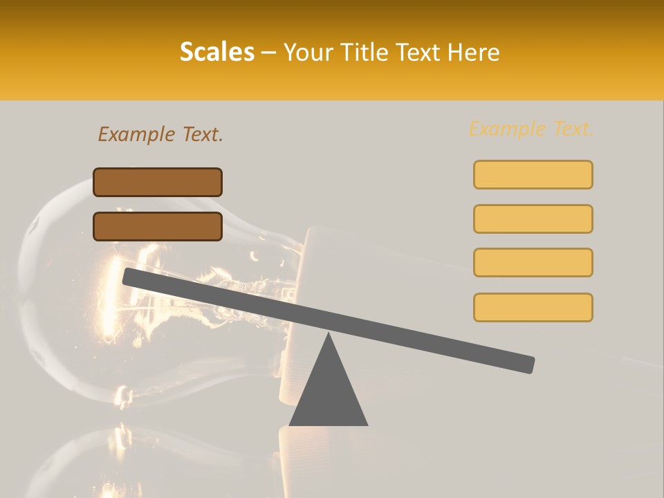 A Light Bulb With A Black Background PowerPoint Template