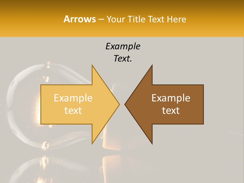 A Light Bulb With A Black Background PowerPoint Template