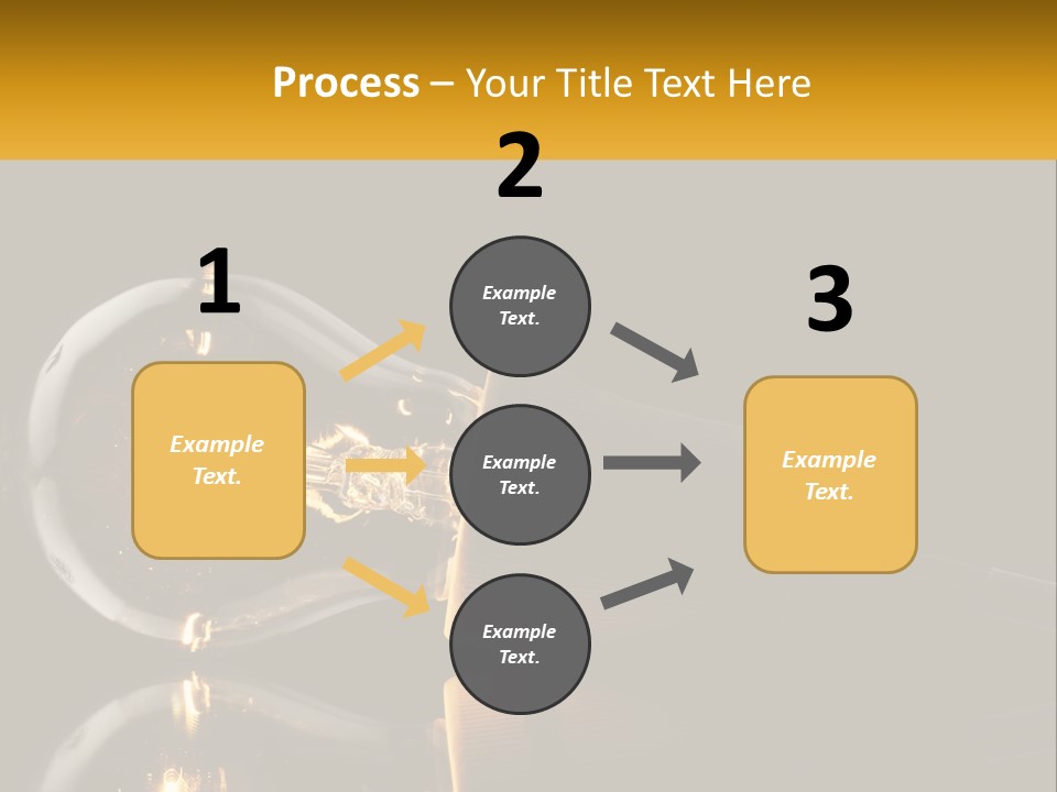 A Light Bulb With A Black Background PowerPoint Template