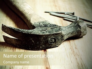 Hammer And Nails PowerPoint Template