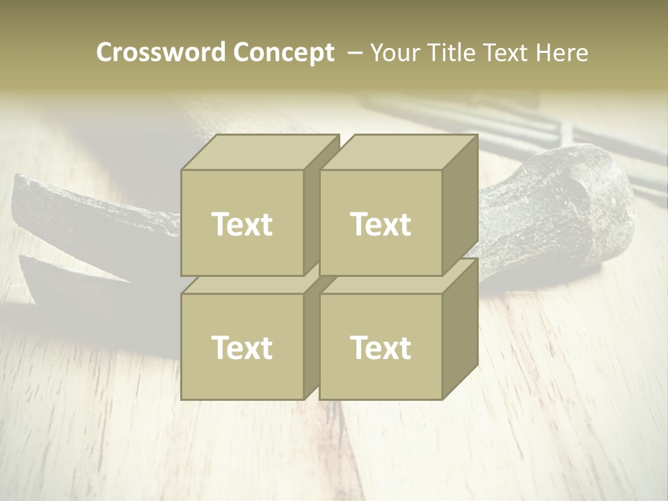 Hammer And Nails PowerPoint Template