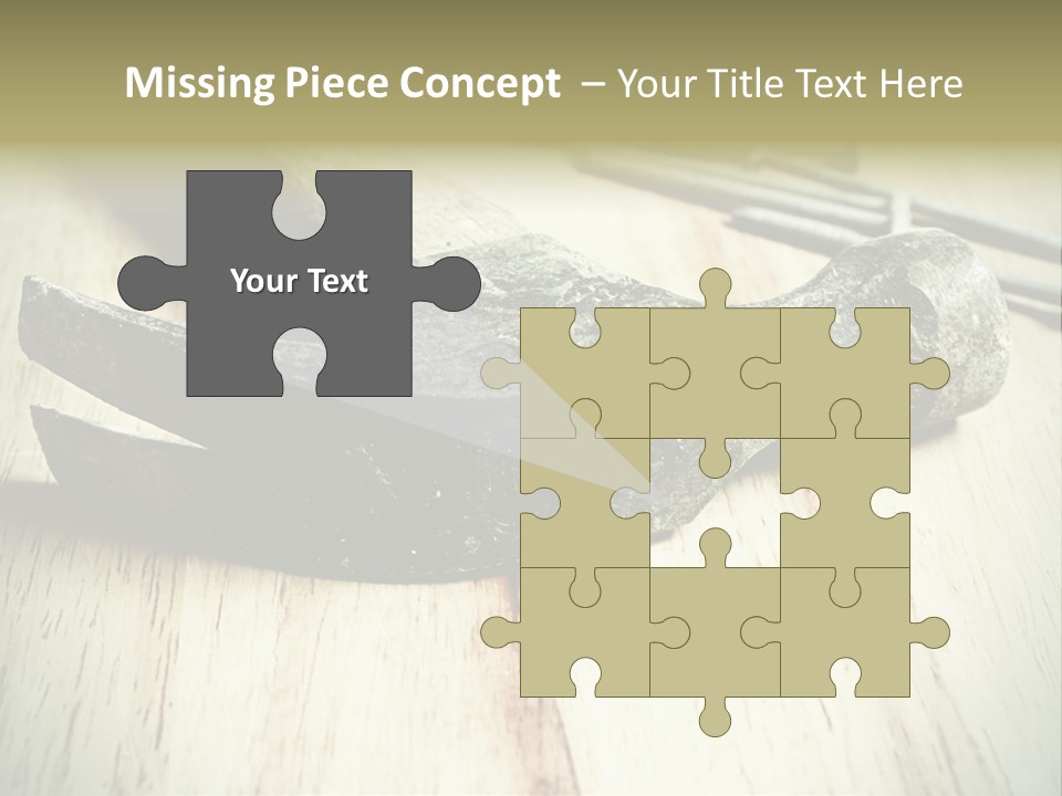 Hammer And Nails PowerPoint Template