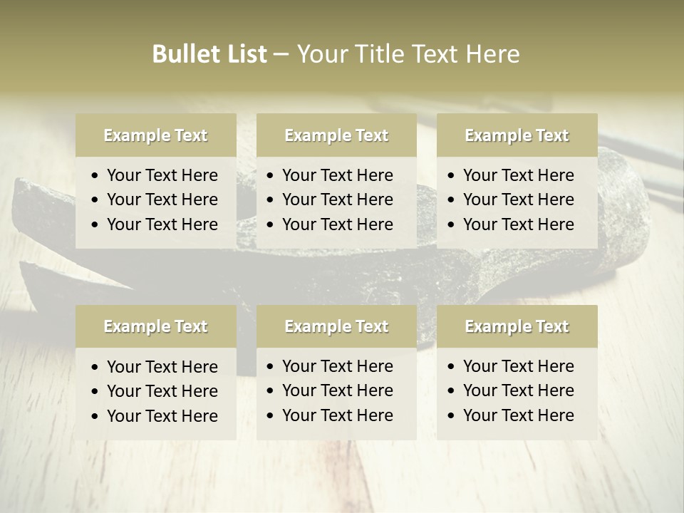 Hammer And Nails PowerPoint Template