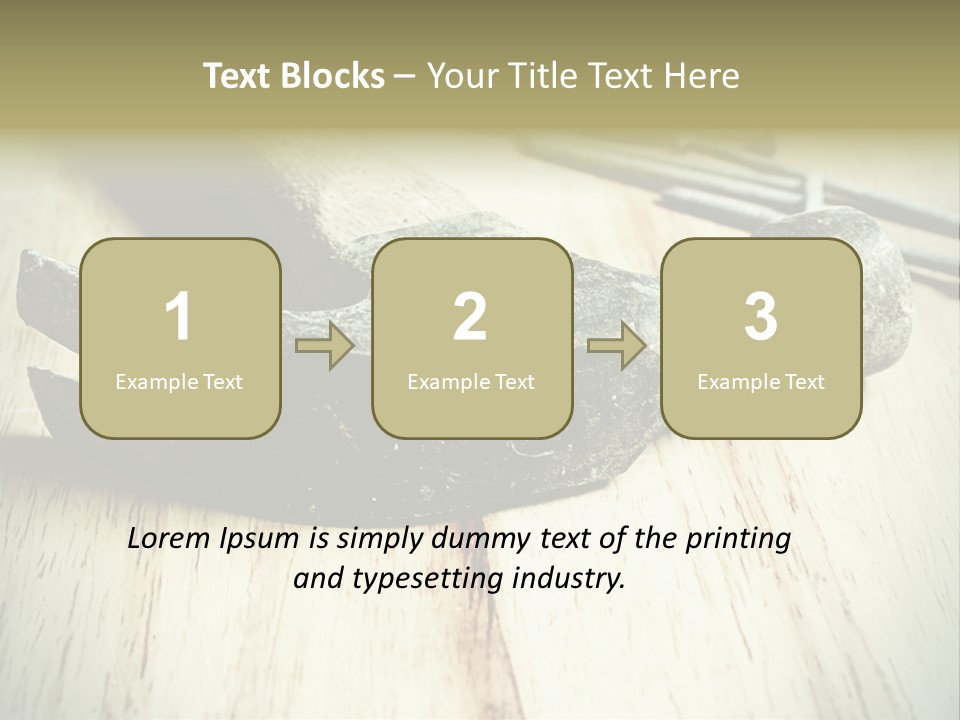 Hammer And Nails PowerPoint Template