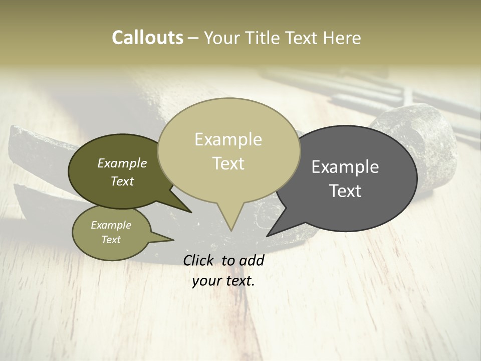 Hammer And Nails PowerPoint Template
