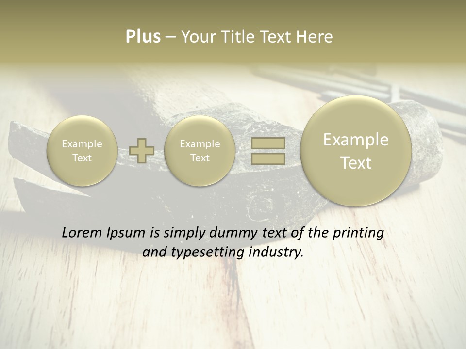 Hammer And Nails PowerPoint Template