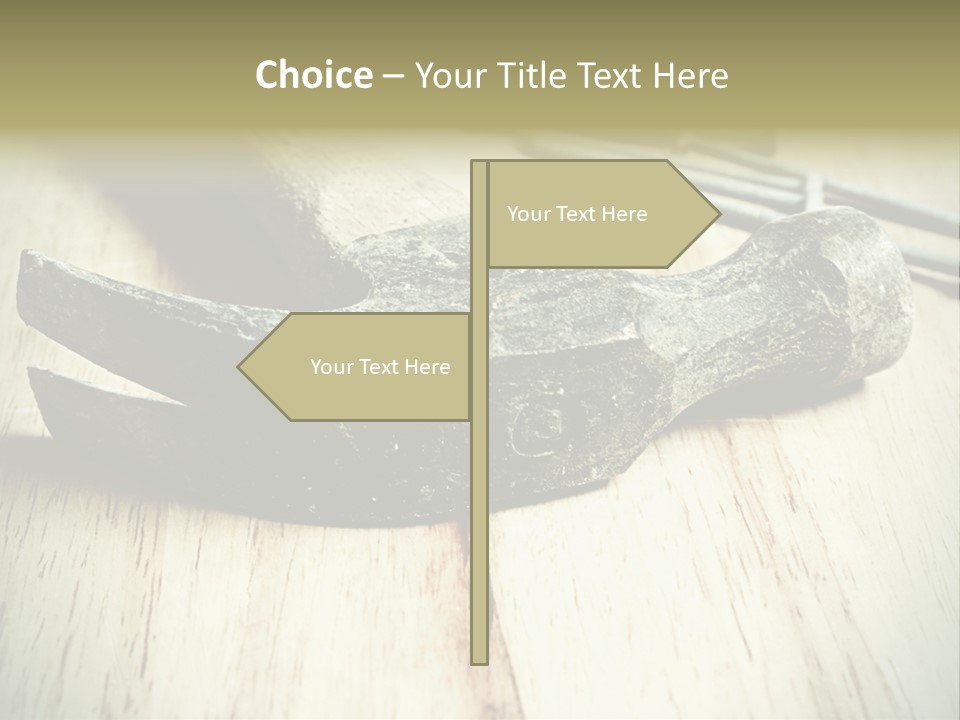 Hammer And Nails PowerPoint Template