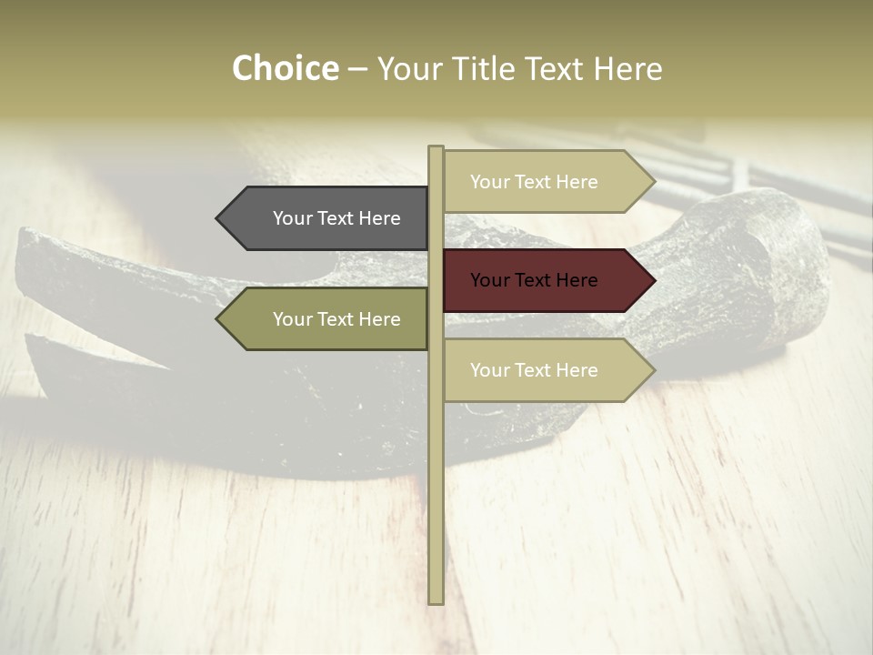 Hammer And Nails PowerPoint Template