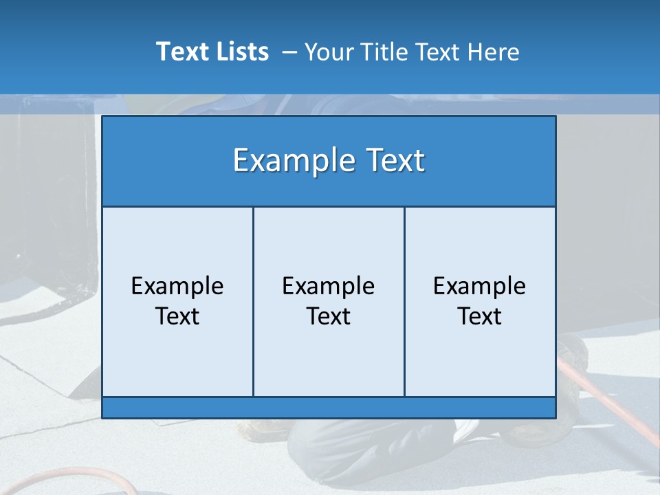A Man Working On The Roof Of A Building PowerPoint Template