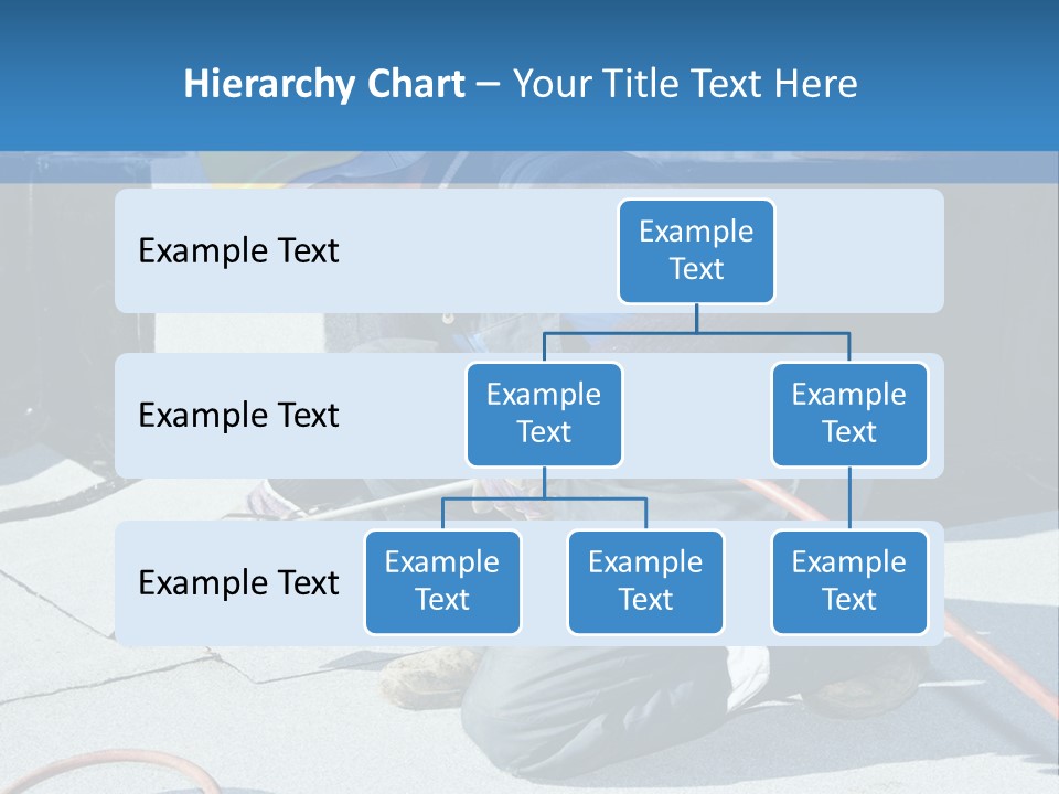 A Man Working On The Roof Of A Building PowerPoint Template