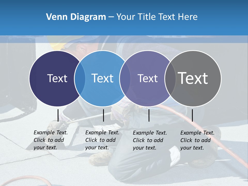A Man Working On The Roof Of A Building PowerPoint Template