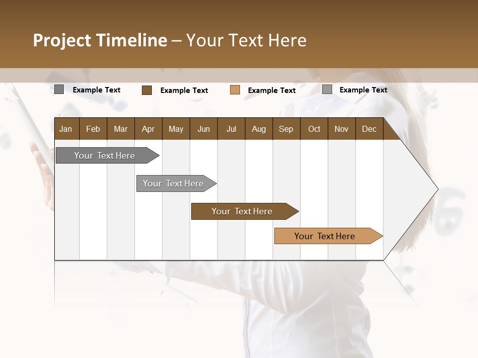 A Woman Holding A Tablet Computer In Her Hands PowerPoint Template