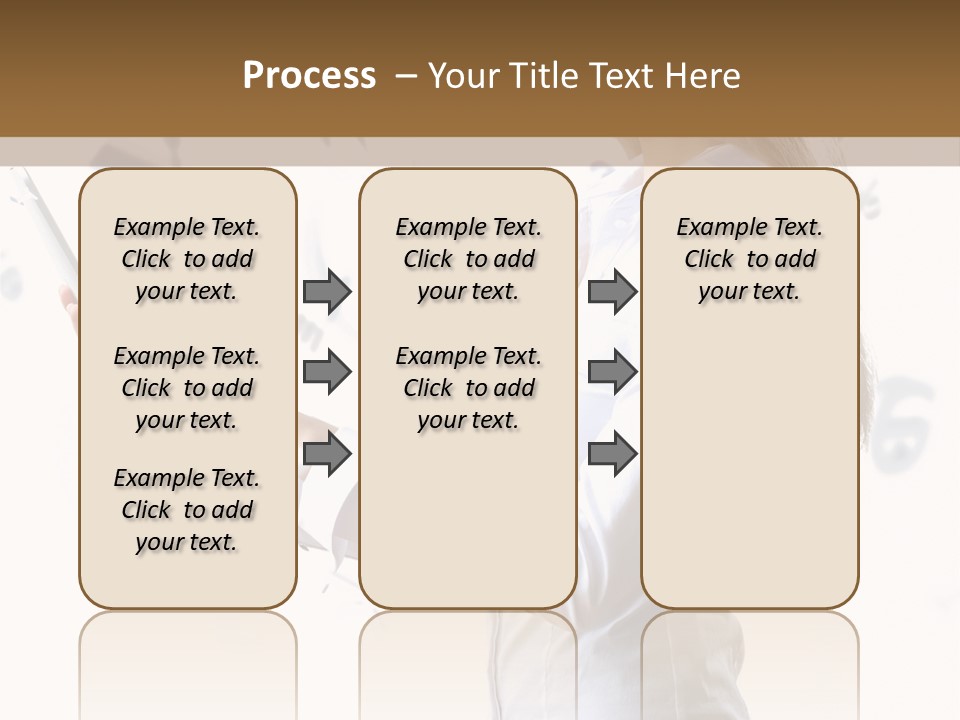 A Woman Holding A Tablet Computer In Her Hands PowerPoint Template