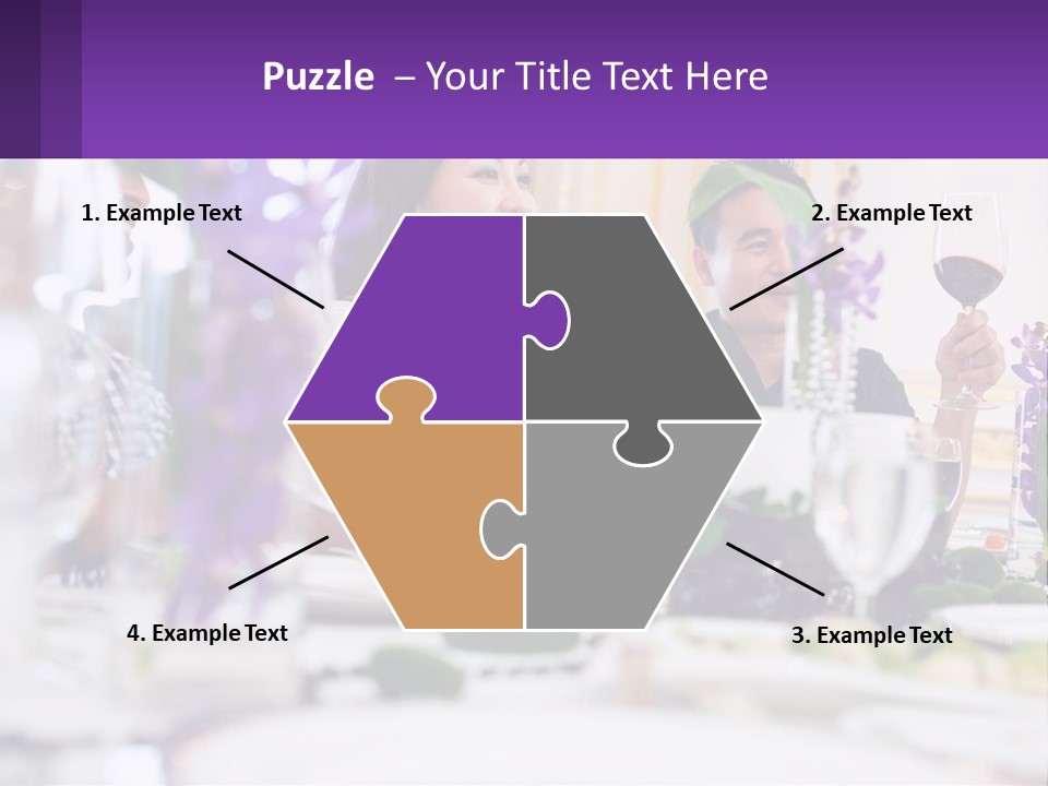 A Group Of People Sitting At A Table With Wine Glasses PowerPoint Template