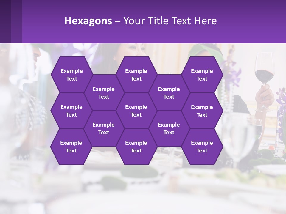 A Group Of People Sitting At A Table With Wine Glasses PowerPoint Template