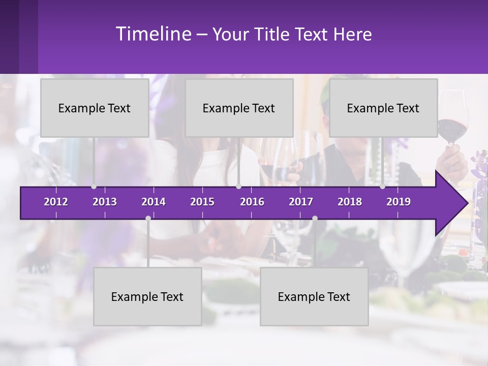 A Group Of People Sitting At A Table With Wine Glasses PowerPoint Template
