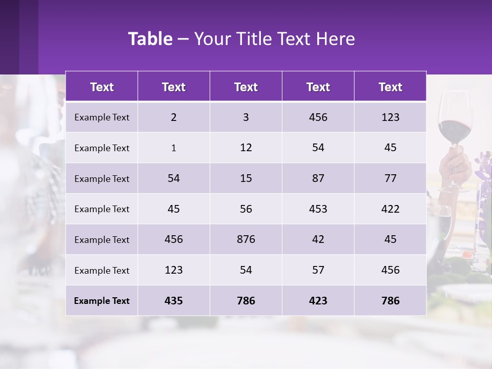 A Group Of People Sitting At A Table With Wine Glasses PowerPoint Template