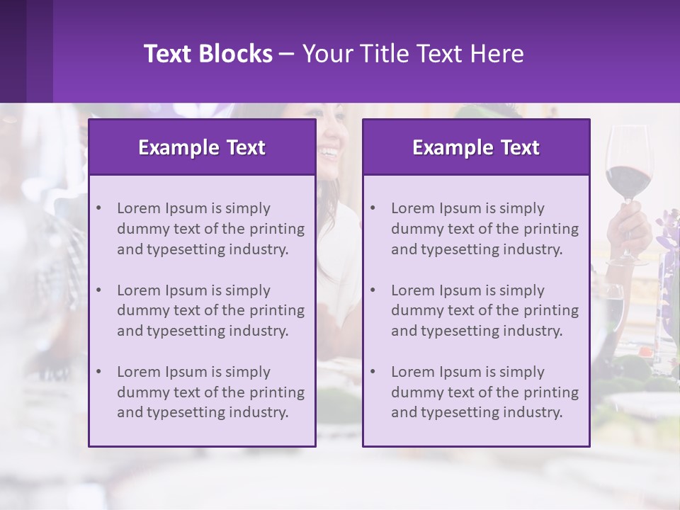 A Group Of People Sitting At A Table With Wine Glasses PowerPoint Template