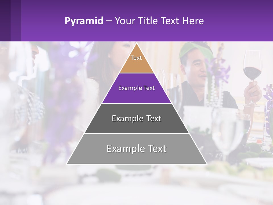 A Group Of People Sitting At A Table With Wine Glasses PowerPoint Template