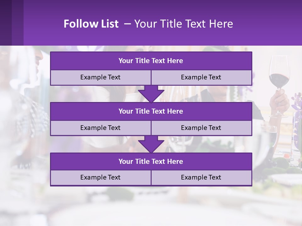 A Group Of People Sitting At A Table With Wine Glasses PowerPoint Template