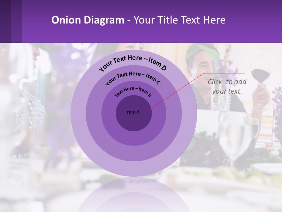 A Group Of People Sitting At A Table With Wine Glasses PowerPoint Template