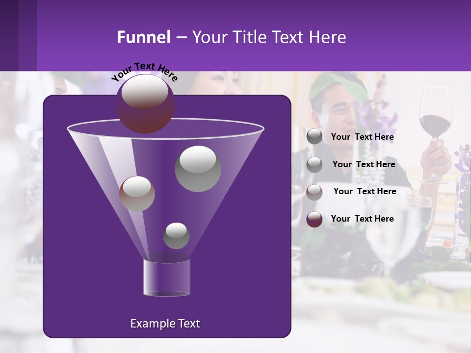 A Group Of People Sitting At A Table With Wine Glasses PowerPoint Template