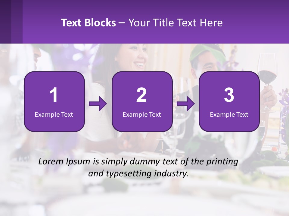 A Group Of People Sitting At A Table With Wine Glasses PowerPoint Template