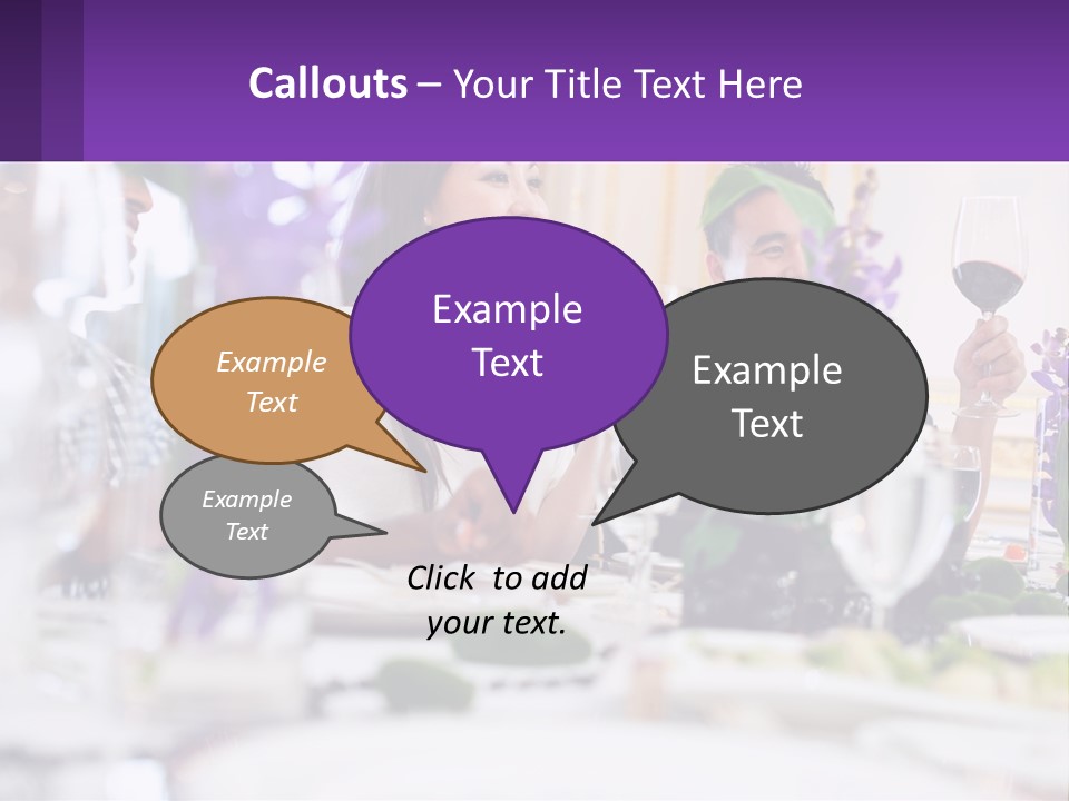 A Group Of People Sitting At A Table With Wine Glasses PowerPoint Template