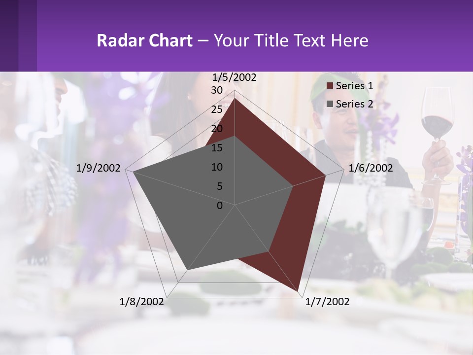 A Group Of People Sitting At A Table With Wine Glasses PowerPoint Template