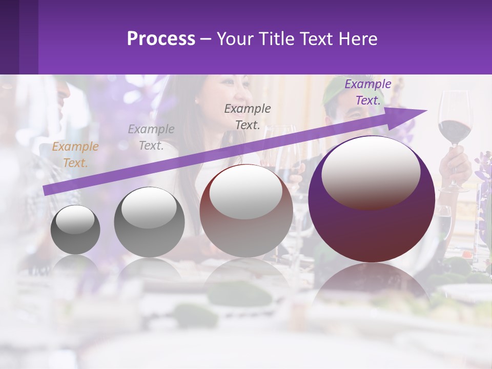 A Group Of People Sitting At A Table With Wine Glasses PowerPoint Template