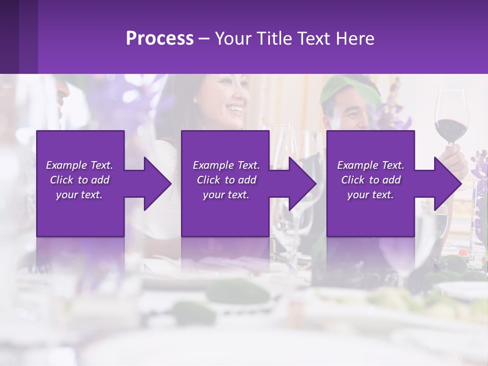 A Group Of People Sitting At A Table With Wine Glasses PowerPoint Template