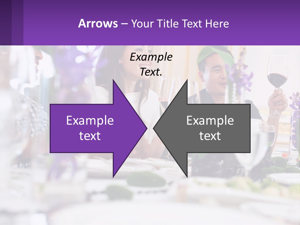 A Group Of People Sitting At A Table With Wine Glasses PowerPoint Template