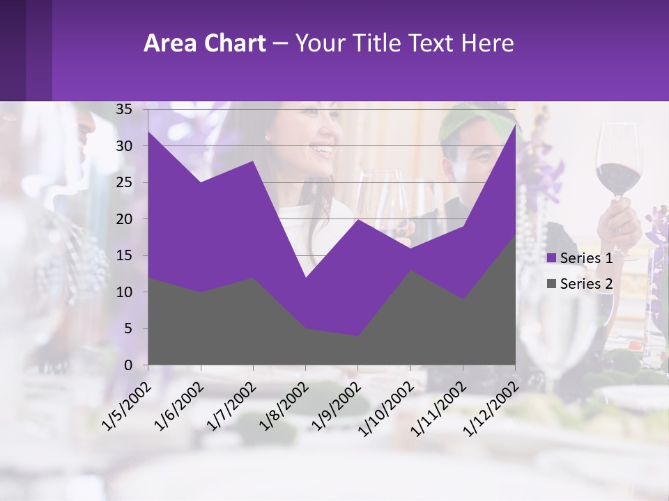 A Group Of People Sitting At A Table With Wine Glasses PowerPoint Template