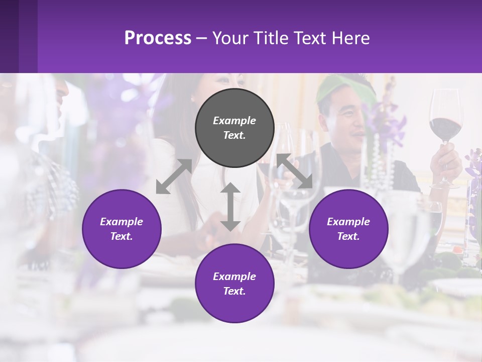 A Group Of People Sitting At A Table With Wine Glasses PowerPoint Template
