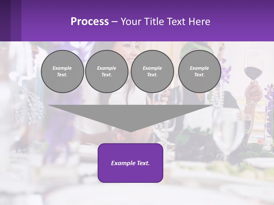 A Group Of People Sitting At A Table With Wine Glasses PowerPoint Template