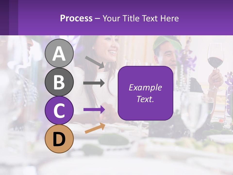 A Group Of People Sitting At A Table With Wine Glasses PowerPoint Template