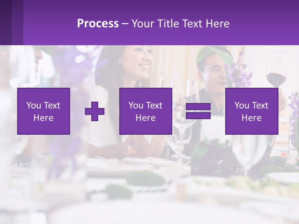 A Group Of People Sitting At A Table With Wine Glasses PowerPoint Template