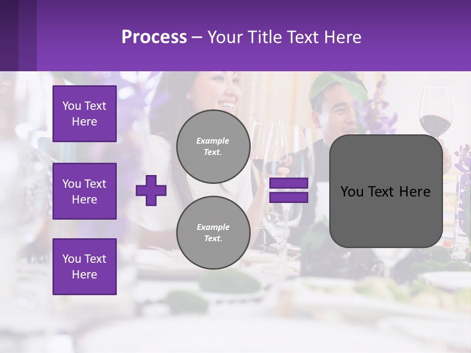 A Group Of People Sitting At A Table With Wine Glasses PowerPoint Template
