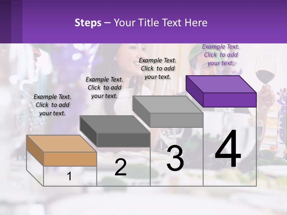 A Group Of People Sitting At A Table With Wine Glasses PowerPoint Template