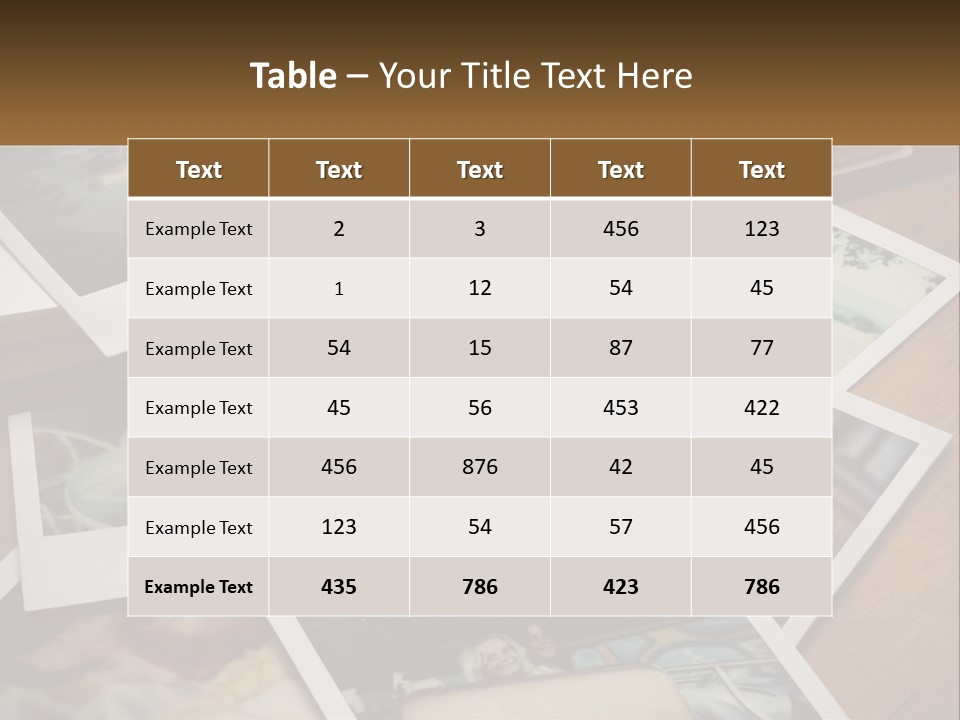 Photographs PowerPoint Template