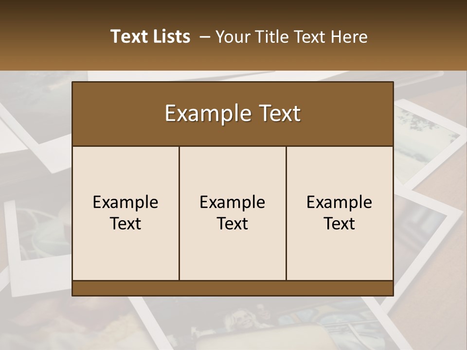 Photographs PowerPoint Template
