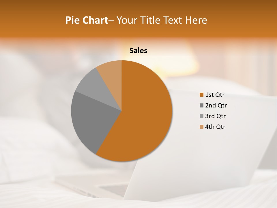 A Man Laying In Bed Next To A Laptop Computer PowerPoint Template