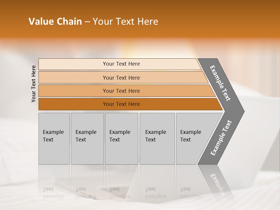 A Man Laying In Bed Next To A Laptop Computer PowerPoint Template