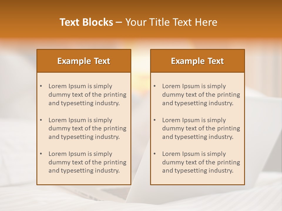 A Man Laying In Bed Next To A Laptop Computer PowerPoint Template
