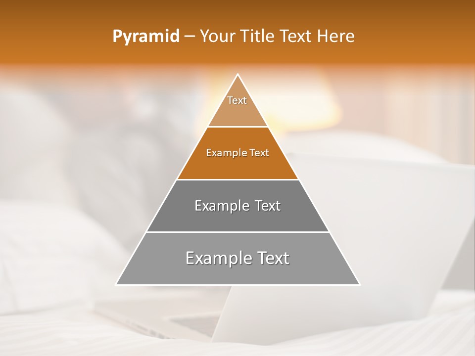 A Man Laying In Bed Next To A Laptop Computer PowerPoint Template