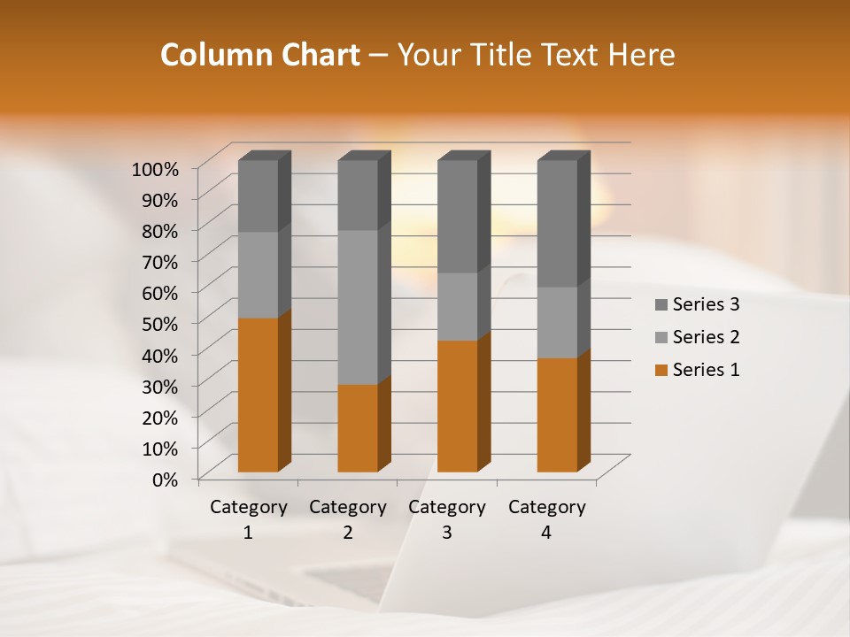 A Man Laying In Bed Next To A Laptop Computer PowerPoint Template