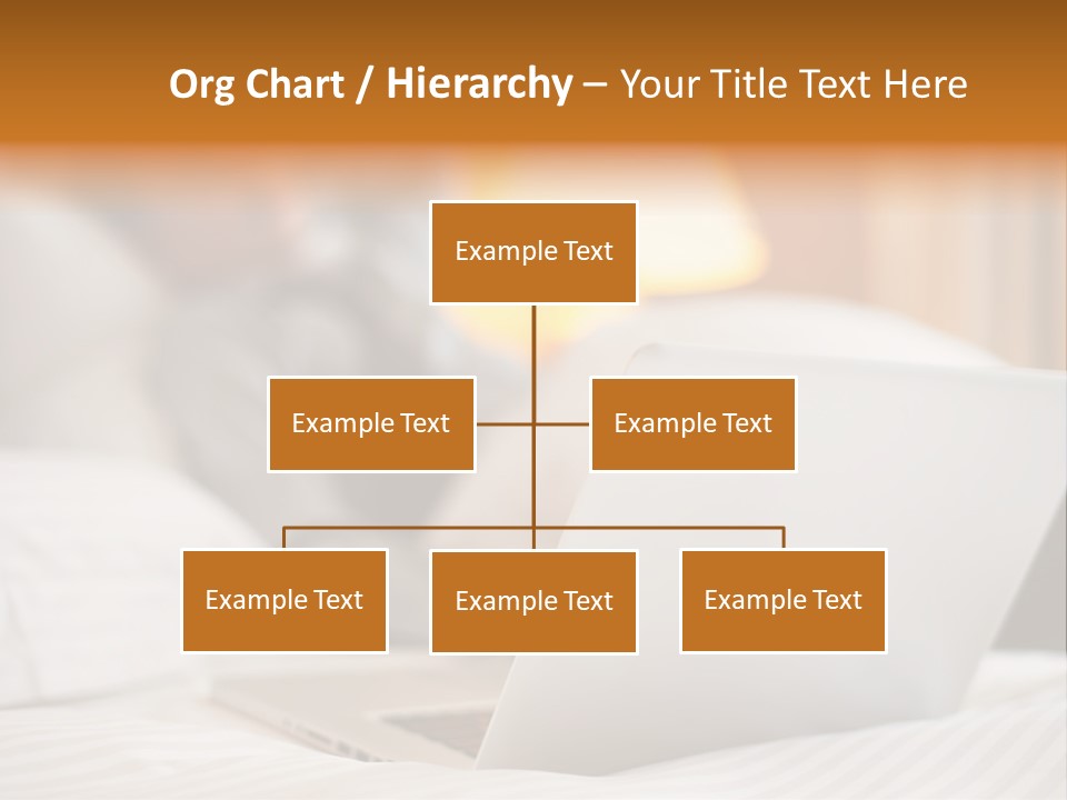 A Man Laying In Bed Next To A Laptop Computer PowerPoint Template