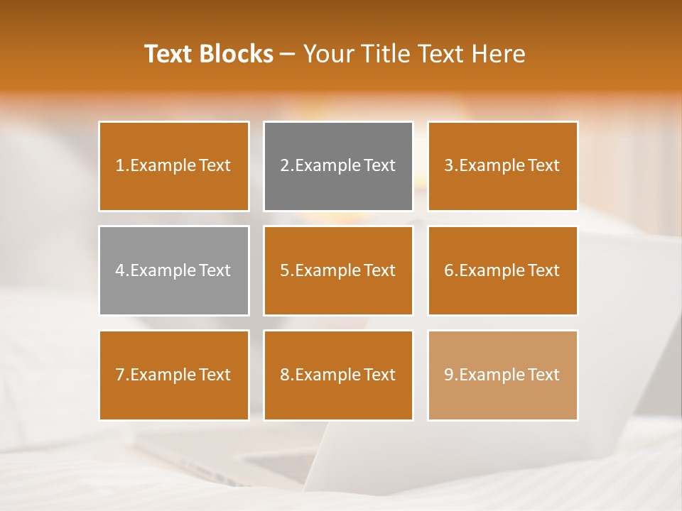 A Man Laying In Bed Next To A Laptop Computer PowerPoint Template