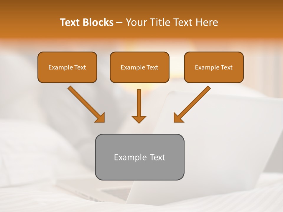 A Man Laying In Bed Next To A Laptop Computer PowerPoint Template