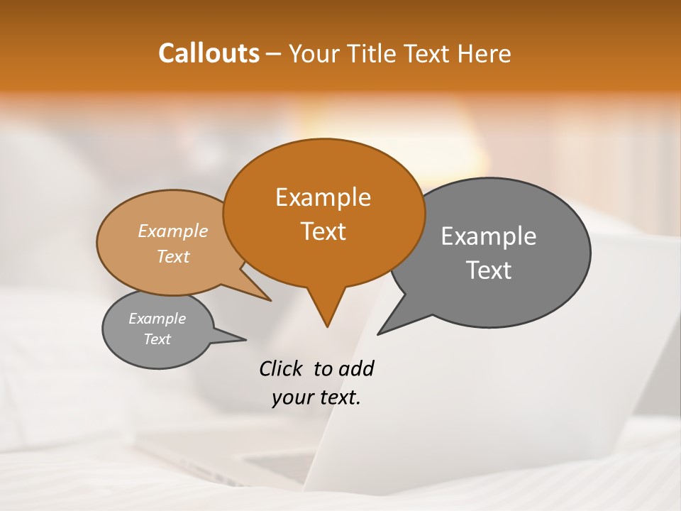 A Man Laying In Bed Next To A Laptop Computer PowerPoint Template